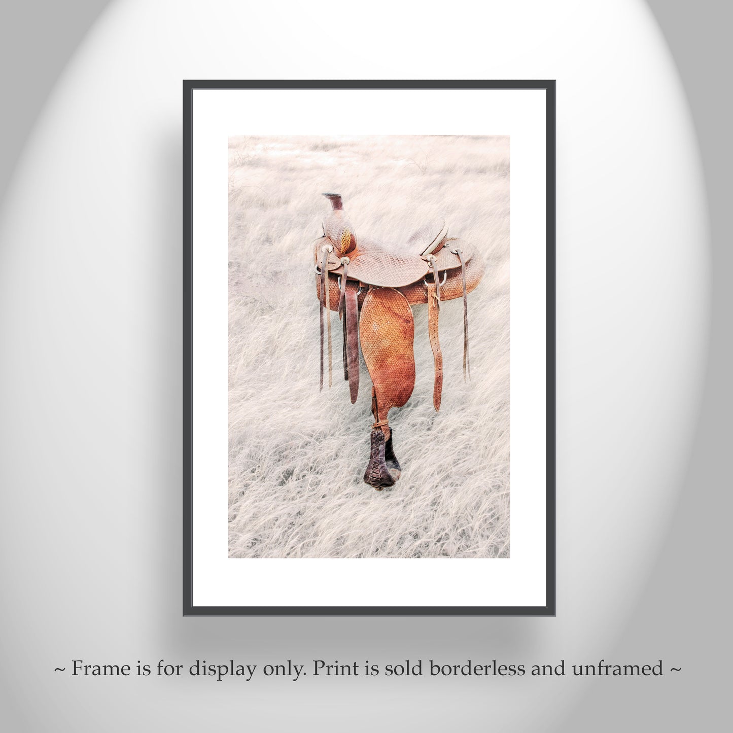 Western Saddle Equestrian Horse Art Print Surreal Photography