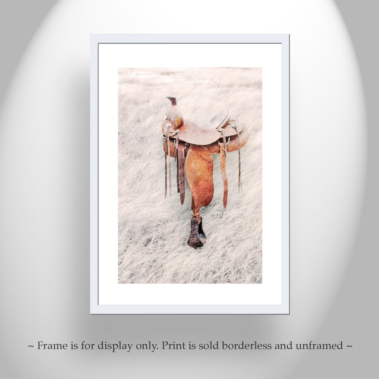 Western Saddle Equestrian Horse Art Print Surreal Photography