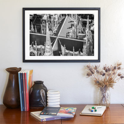 St Patricks Cathedral Art Print in Black and White | NYC Wall Decor