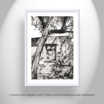 Arizona Desert Adobe Ruins in Sepia Tone | Southwest Wall Decor