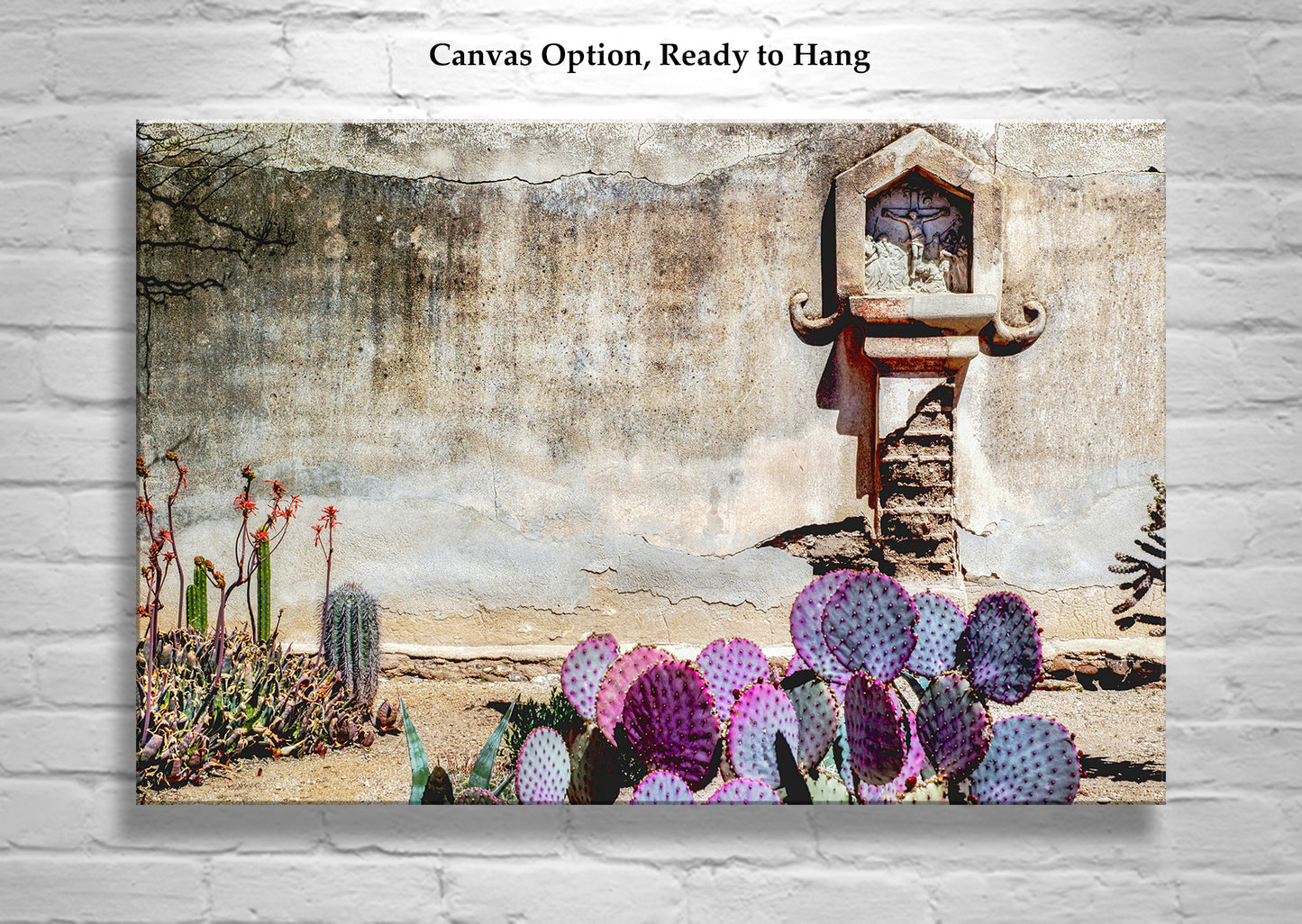 Southwestern Wall Art with San Xavier Mission Adobe in Tucson Arizona