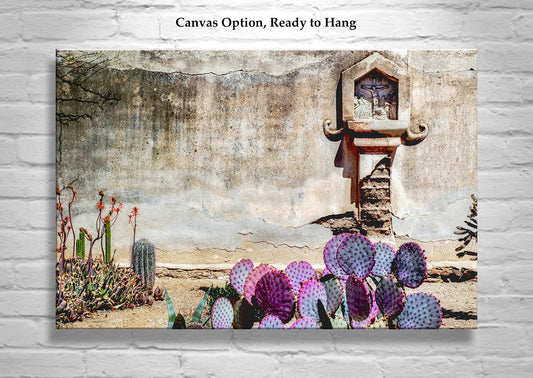 Southwestern Wall Art with San Xavier Mission Adobe in Tucson Arizona
