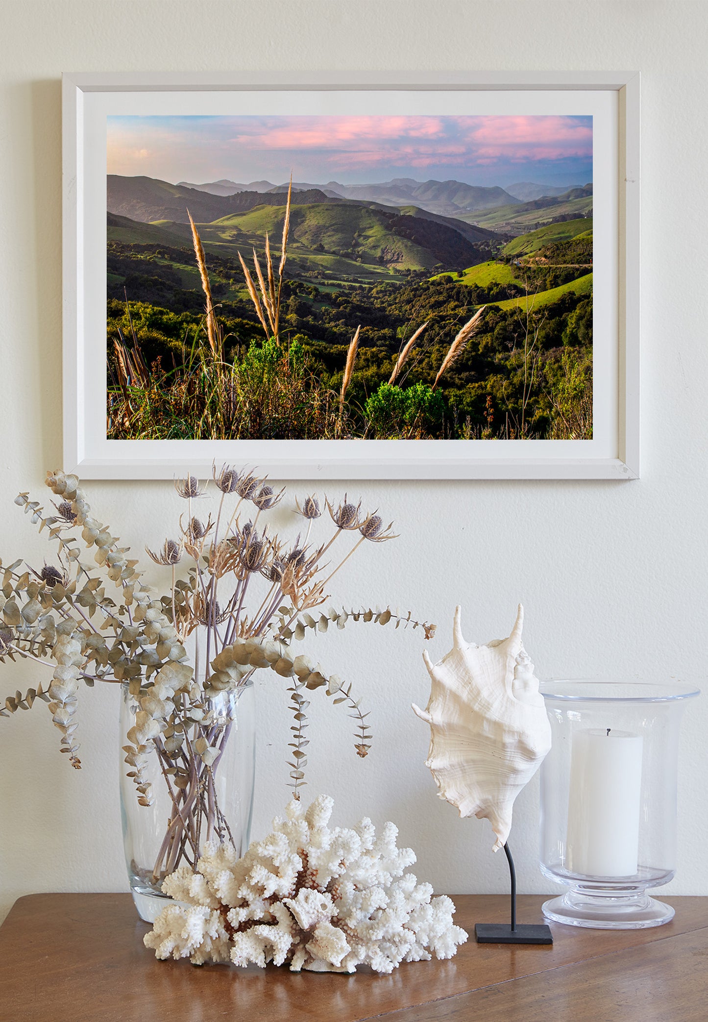 Santa Barbara California Mountain Country Landscape Art Print