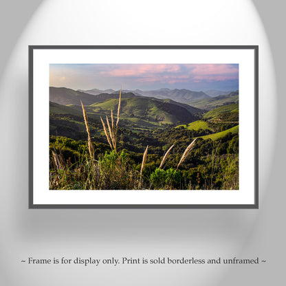 Santa Barbara California Mountain Country Landscape Art Print