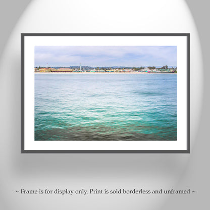 Santa Cruz Beach Boardwalk Painterly Art Print | Monterey Bay California