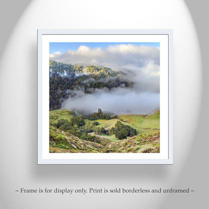 Santa Lucia Mountain Landscape Art at Big Sur Coast California