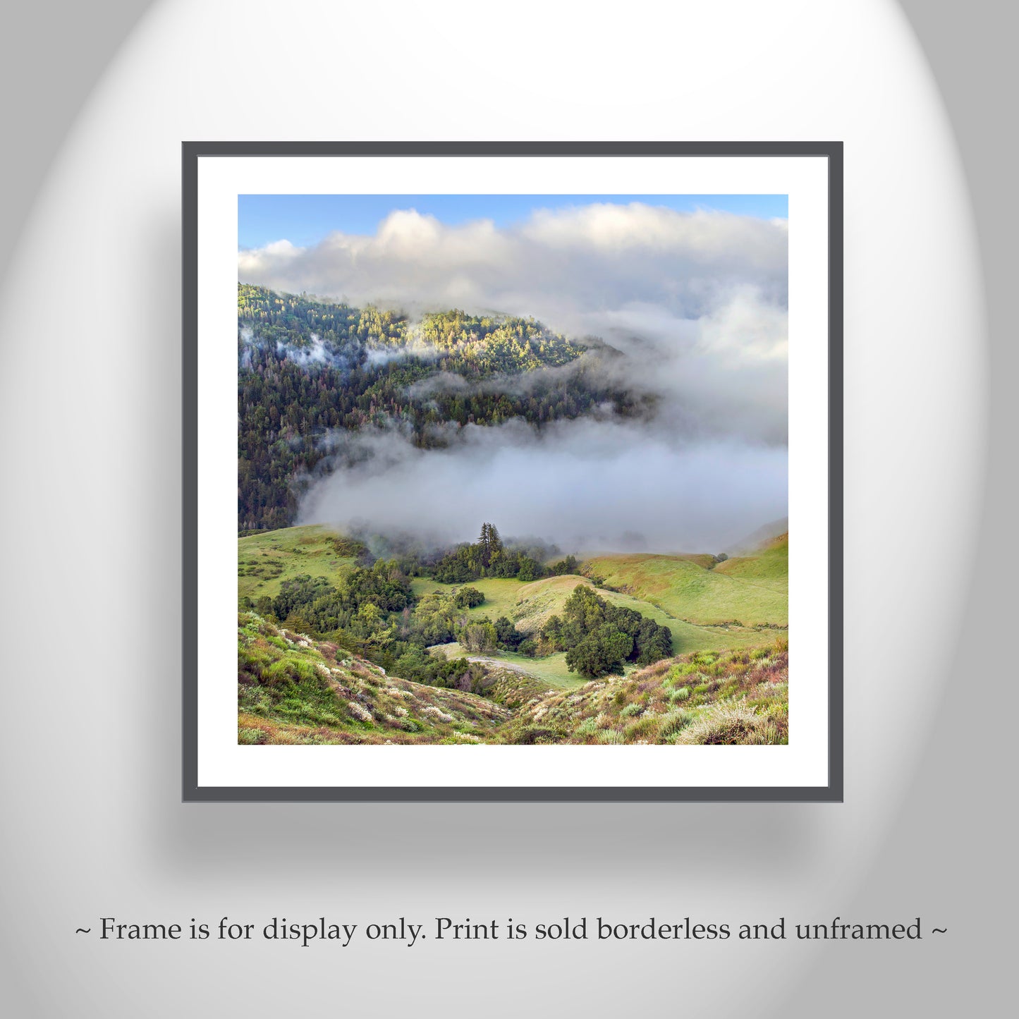 Santa Lucia Mountain Landscape Art at Big Sur Coast California