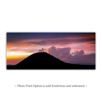Lava Beds National Monument Western Sunset Landscape Panorama