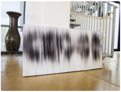 Black & White Abstract Panoramic Canvas | Surreal Wall Art