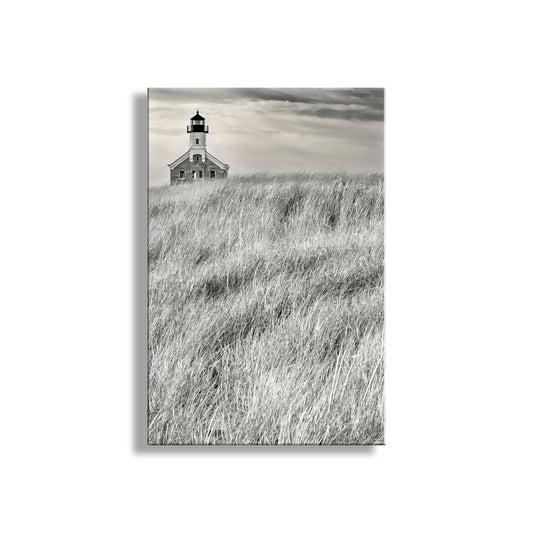 Block Island Rhode Island Lighthouse Art Print Beach Grass