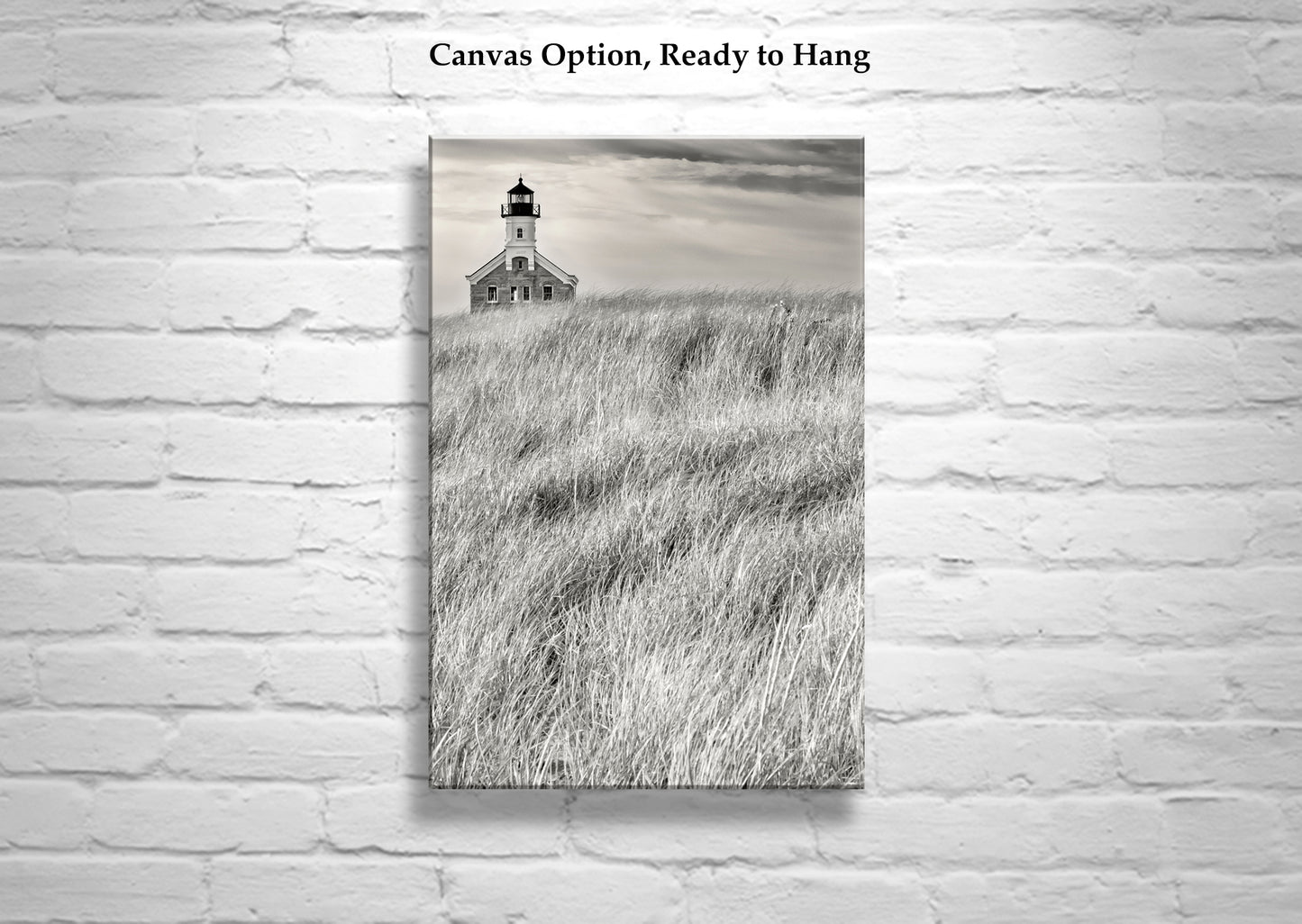 Block Island Rhode Island Lighthouse Art Print Beach Grass
