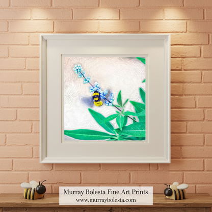 Bumble Bee Art Print as Nature Decor at Tubac Arizona by Murray Bolesta