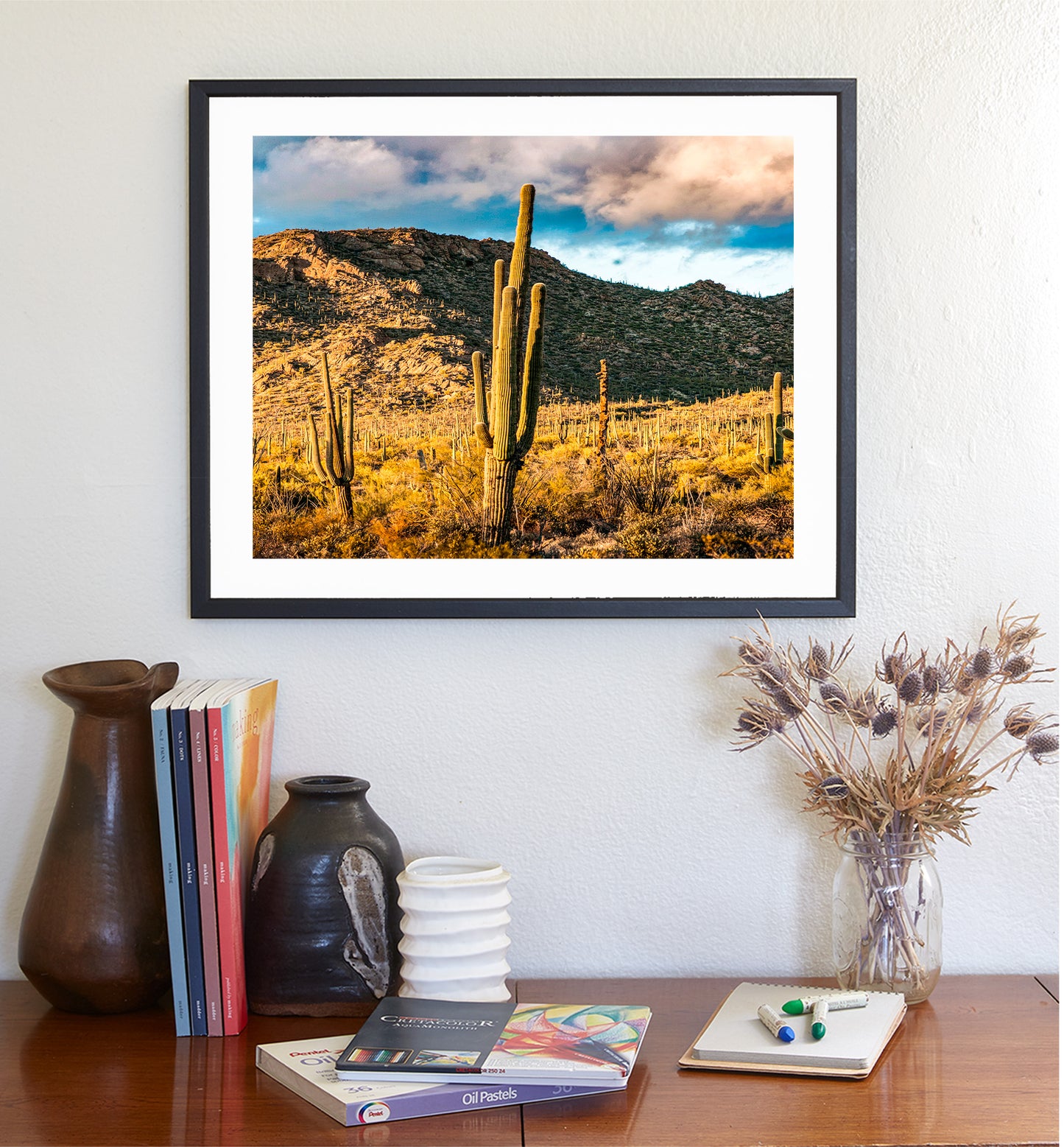 Tucson Mountain Park Art Print | Arizona Desert Landscape Photo