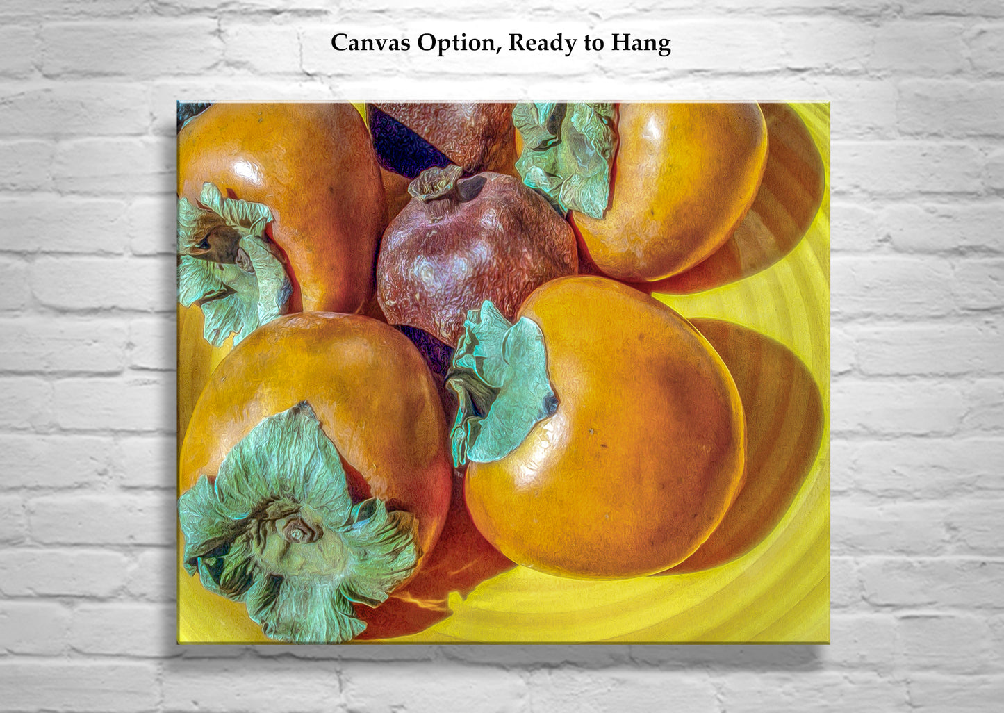 Southwestern Still Life Food Art with Pomegranate & Persimmon