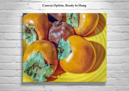 Southwestern Still Life Food Art with Pomegranate & Persimmon