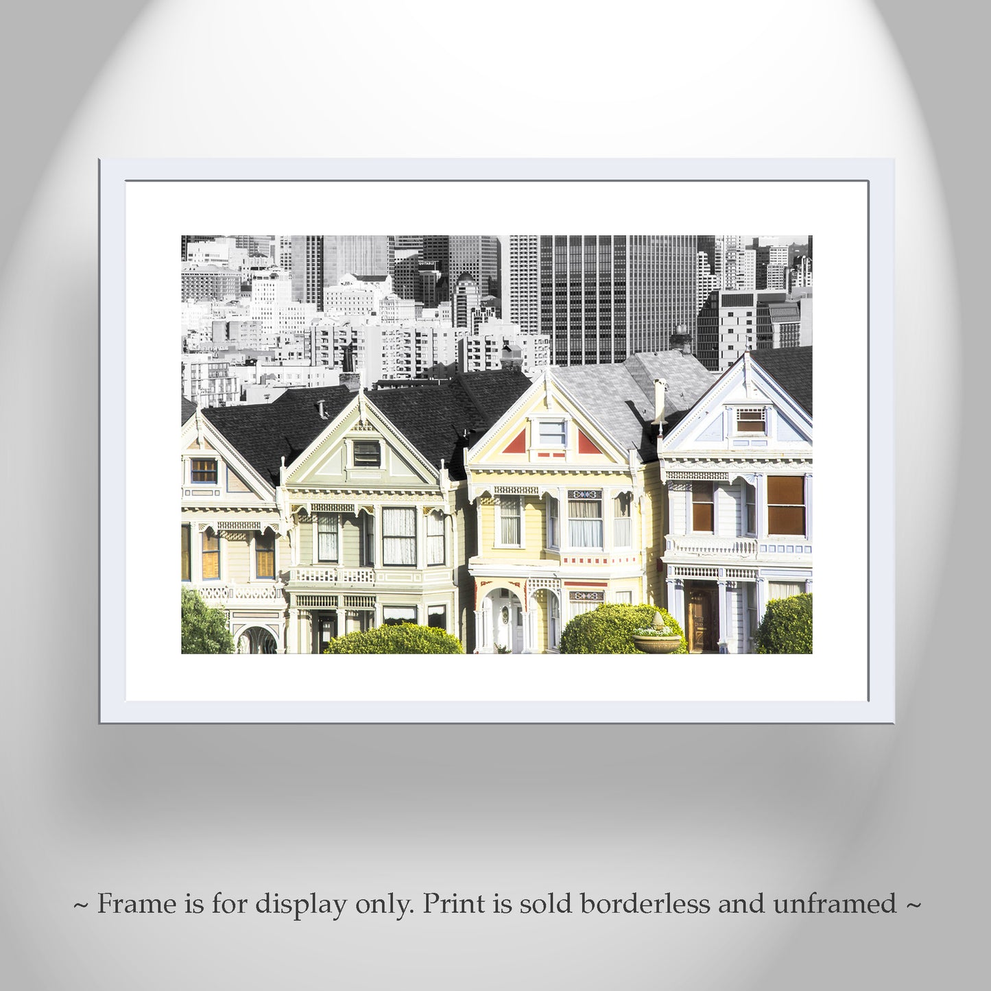 Painted Ladies San Francisco Art Print with Victorian Architecture