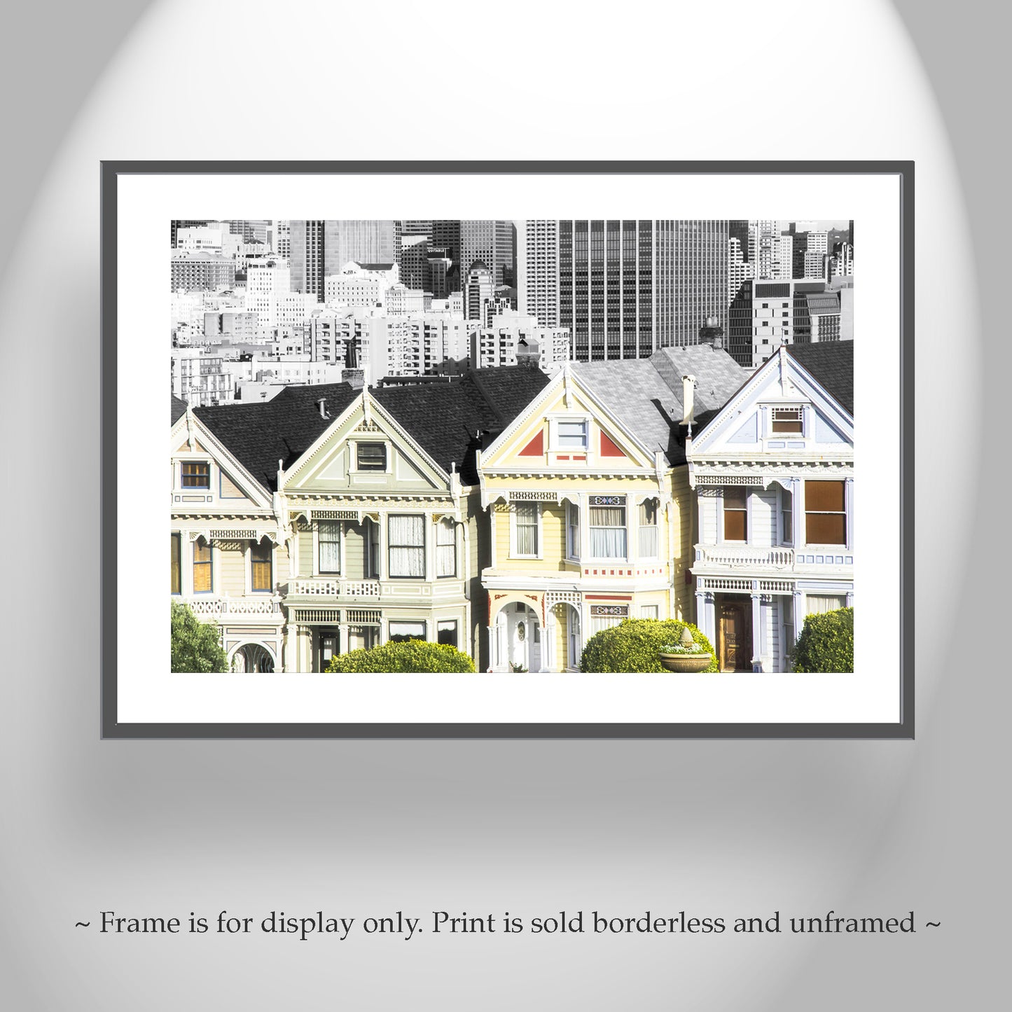 Painted Ladies San Francisco Art Print with Victorian Architecture