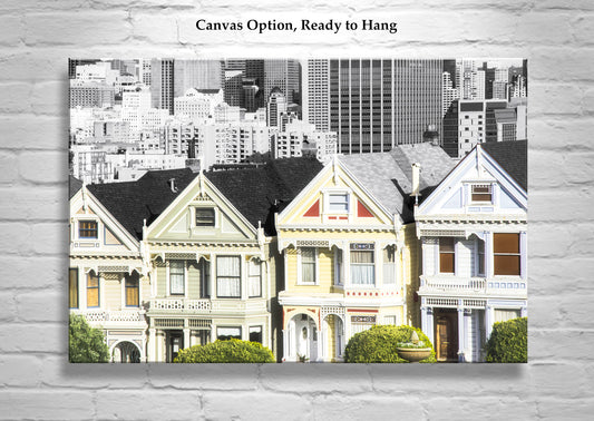 Painted Ladies San Francisco Art Print with Victorian Architecture