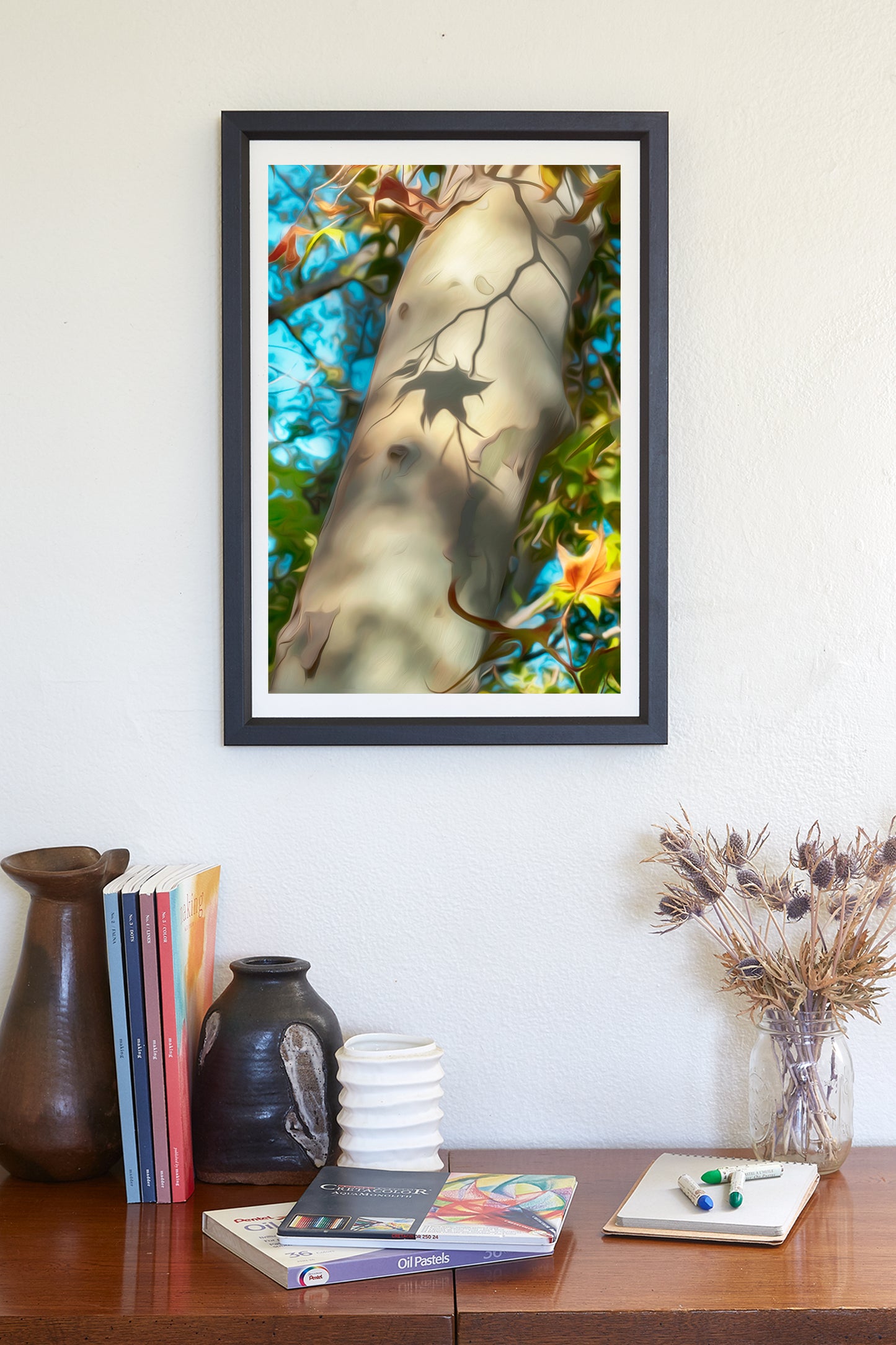 Arizona Sycamore Leaf & Bark | Madera Canyon Autumn Nature Print