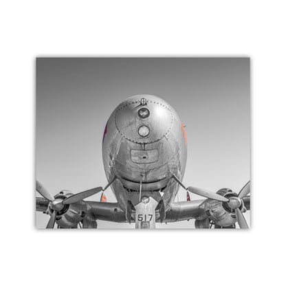 Aviation Wall Decor with Vintage TWA Constellation as Gift for Pilot in Black and White