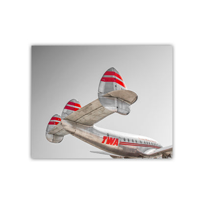 TWA Aviation Art with Lockheed Constellation Aircraft as Gift for Pilot
