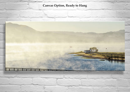 Tomales Bay Point Reyes Marin County Shipwreck Photograph at Sunrise in Panorama