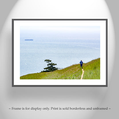 Mt Tamalpais Art Print for Hiker | Marin County California Coastal Art