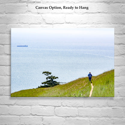Mt Tamalpais Art Print for Hiker | Marin County California Coastal Art