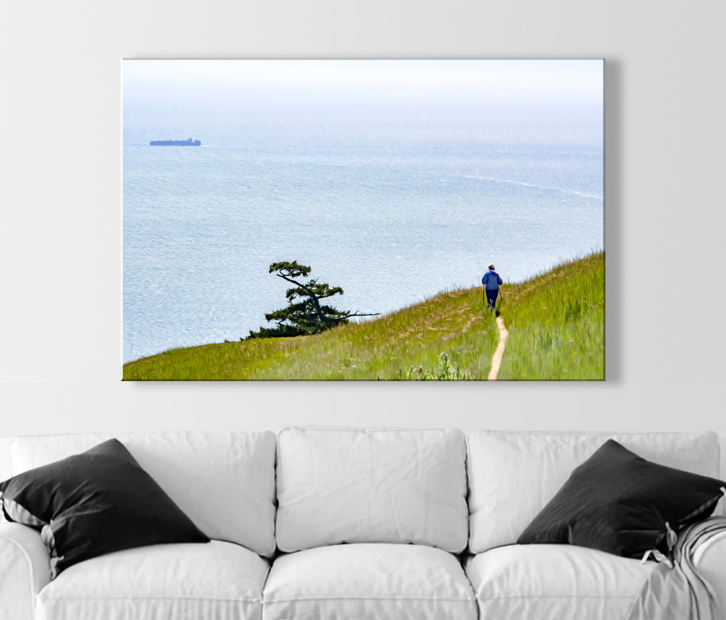 Mt Tamalpais Art Print for Hiker | Marin County California Coastal Art