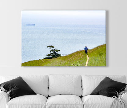Mt Tamalpais Art Print for Hiker | Marin County California Coastal Art