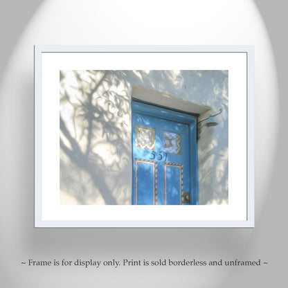 Tucson Barrio Viejo Wall Art | Blue Door Photograph in Historic Adobe