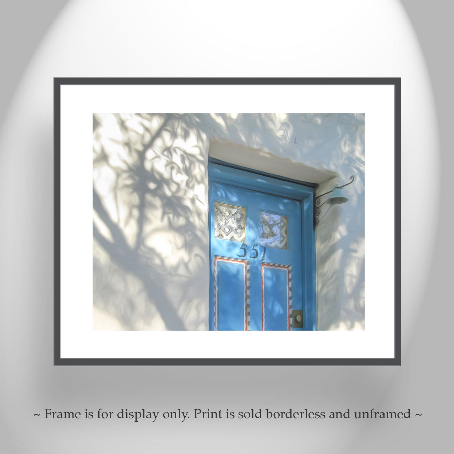 Tucson Barrio Viejo Wall Art | Blue Door Photograph in Historic Adobe