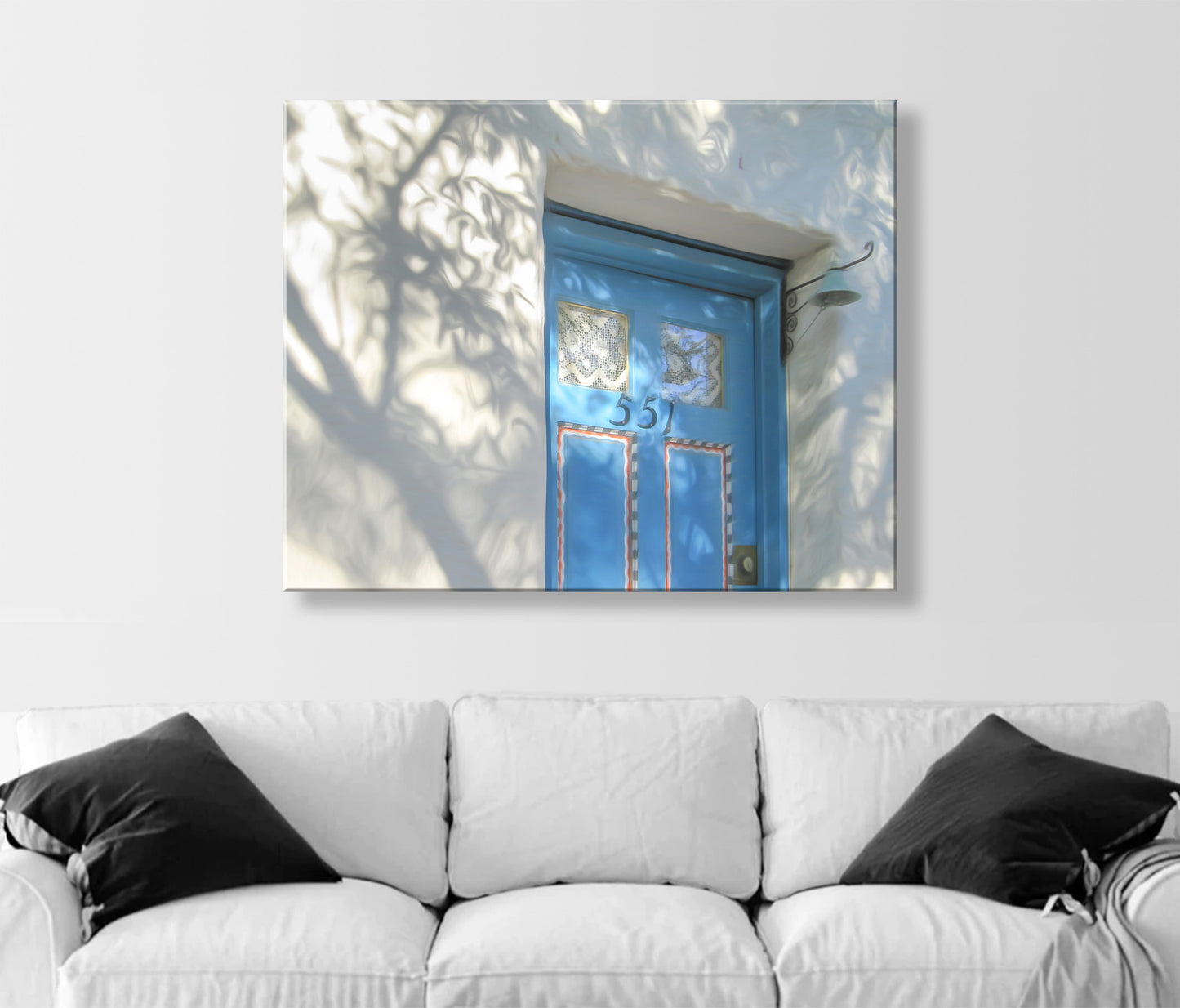 Tucson Barrio Viejo Wall Art | Blue Door Photograph in Historic Adobe