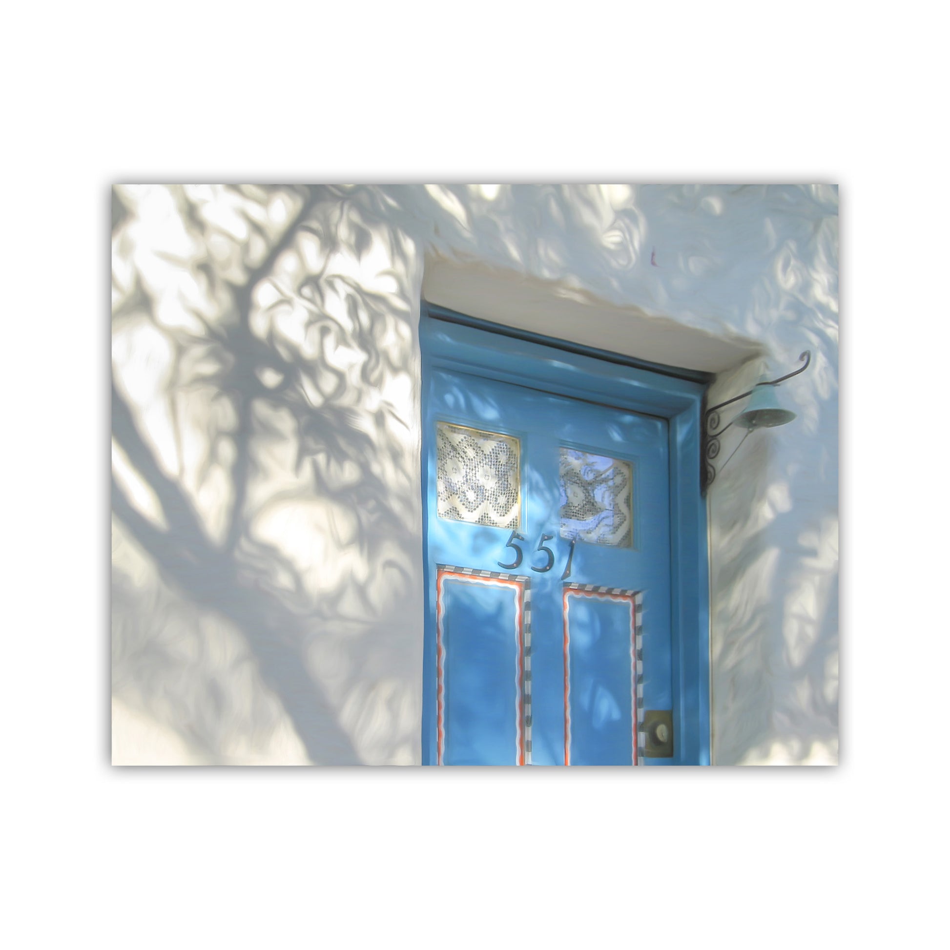Tucson Barrio Viejo Wall Art | Blue Door Photograph in Historic Adobe
