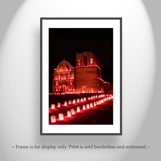 Farolito Picture at Southwest Spanish Church in Arizona USA