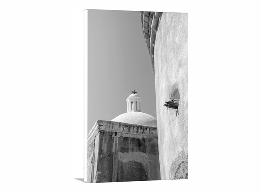 Southwest Colonial Mission Art with Adobe Church at Tumacacori Arizona