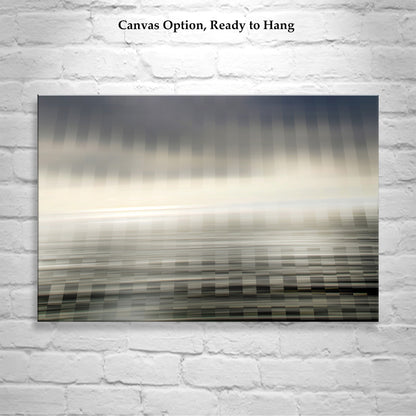 Pacific Ocean Abstract Print | Large Framed Geometric Canvas Art