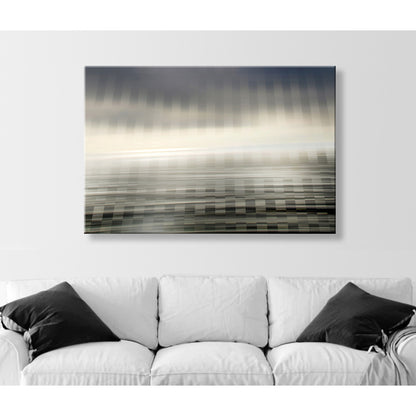 Pacific Ocean Abstract Print | Large Framed Geometric Canvas Art