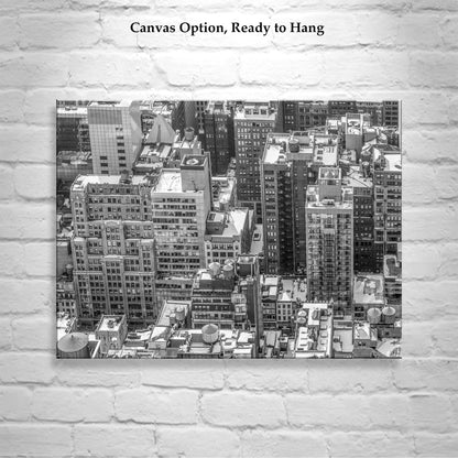 Black & White New York City Photograph | Midtown Manhattan Winter