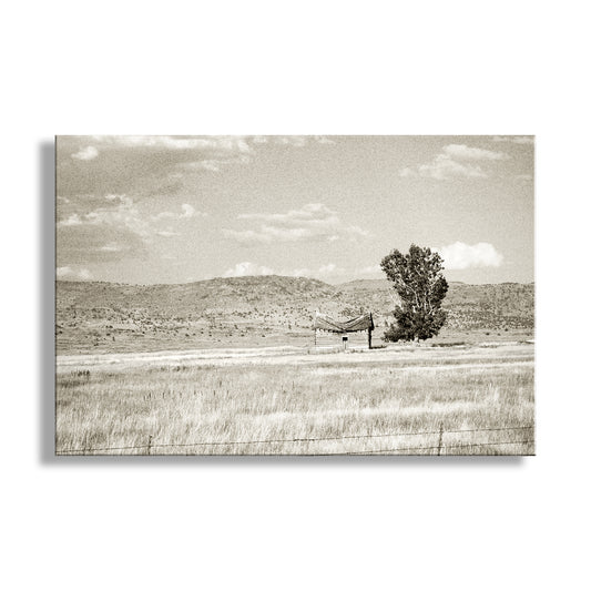 Rustic Western Landscape Print in Vintage Sepia | California Ranch Country