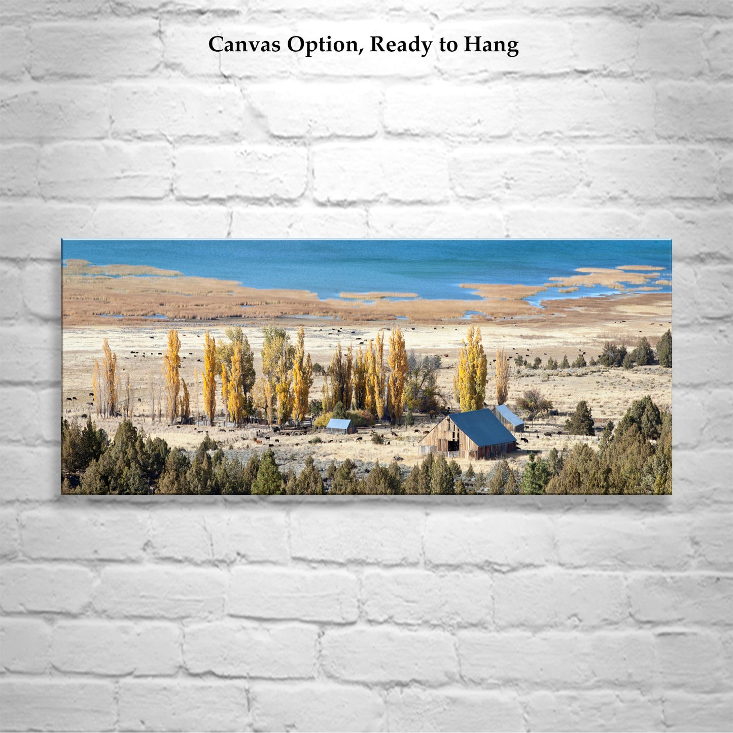 Western Ranch Panoramic Autumn Art | Northeast California Landscape