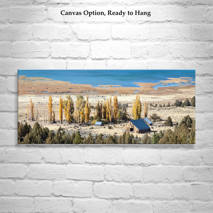 Western Ranch Panoramic Autumn Art | Northeast California Landscape