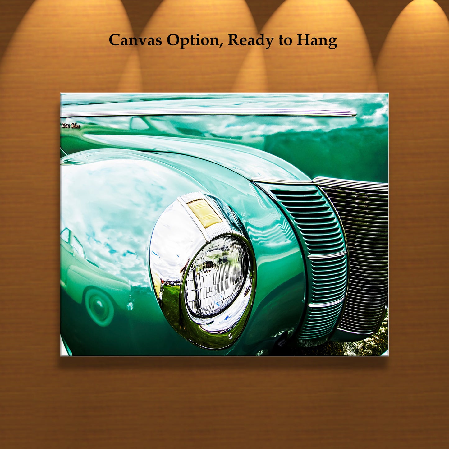 1940 Ford Car Photo with Vintage Ford DeLuxe