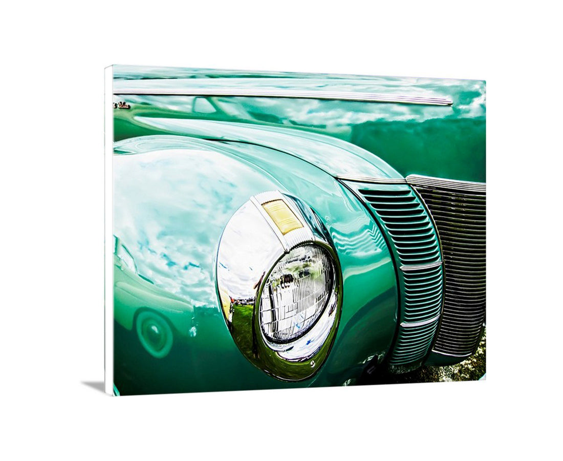 1940 Ford Car Photo with Vintage Ford DeLuxe