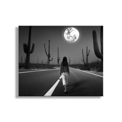 My moody digital art - a woman traverses the outback. Unique signed art by Murray Bolesta!