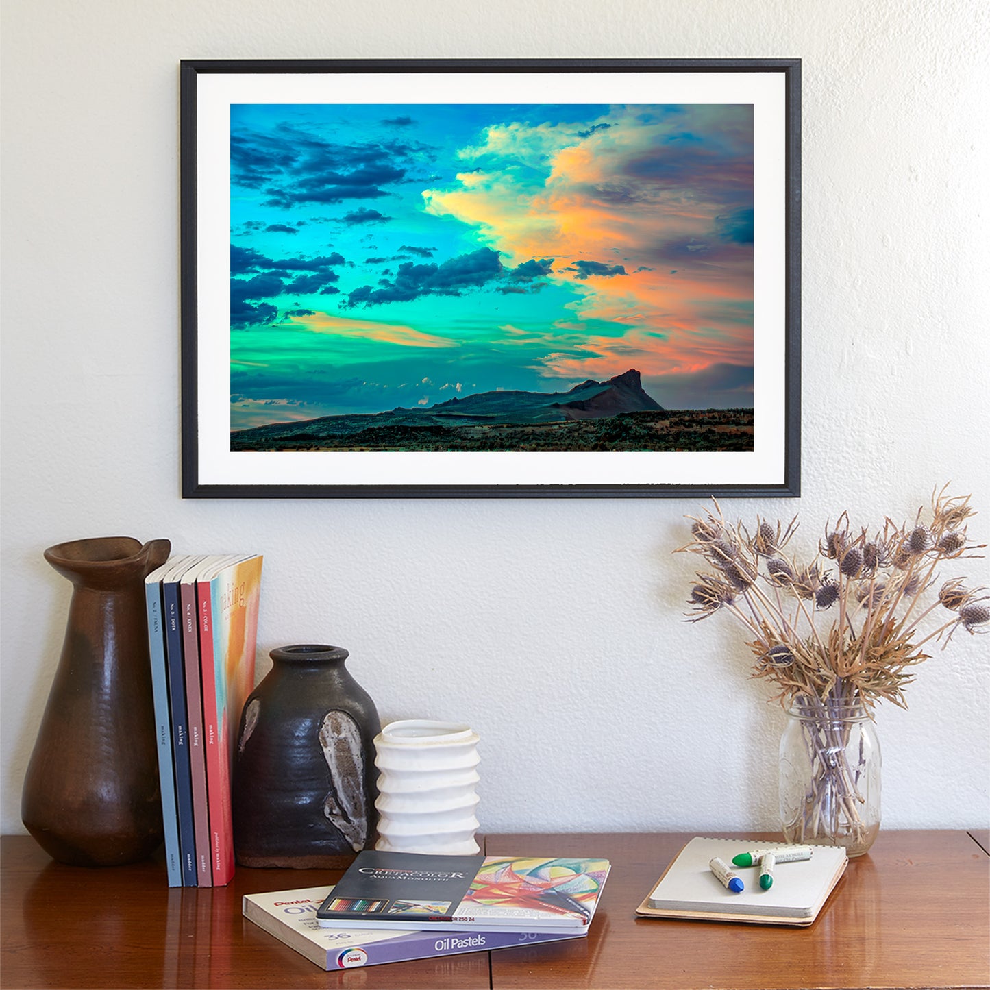 Western Sky & Landscape Art at Dusk | Lava Beds National Monument California