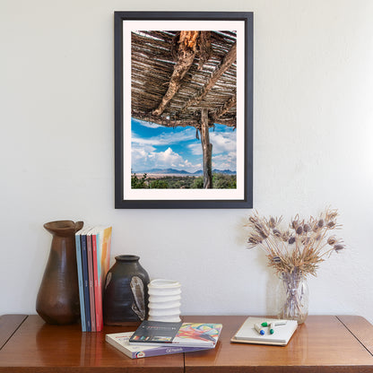 Tucson Arizona Landscape Art | Desert Ocotillo Ramada | Southwest Decor