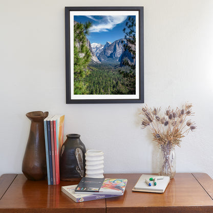 Yosemite Valley Landscape Photograph on Vertical Art Print