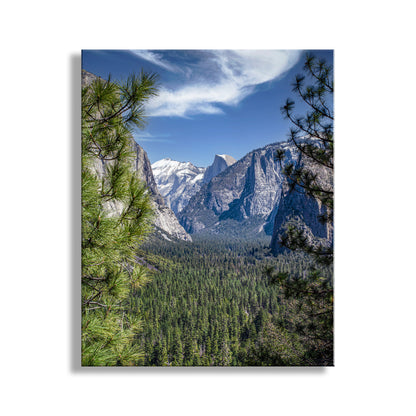 My beautiful Yosemite Valley picture for your viewing pleasure, with Half Dome peeking out! This is California USA at its best. Original, unique signed art by Murray Bolesta.