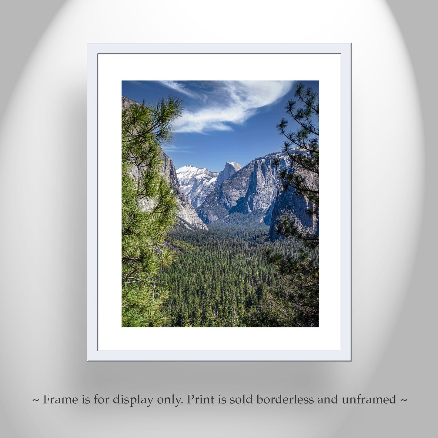 Yosemite Valley Landscape Photograph on Vertical Art Print